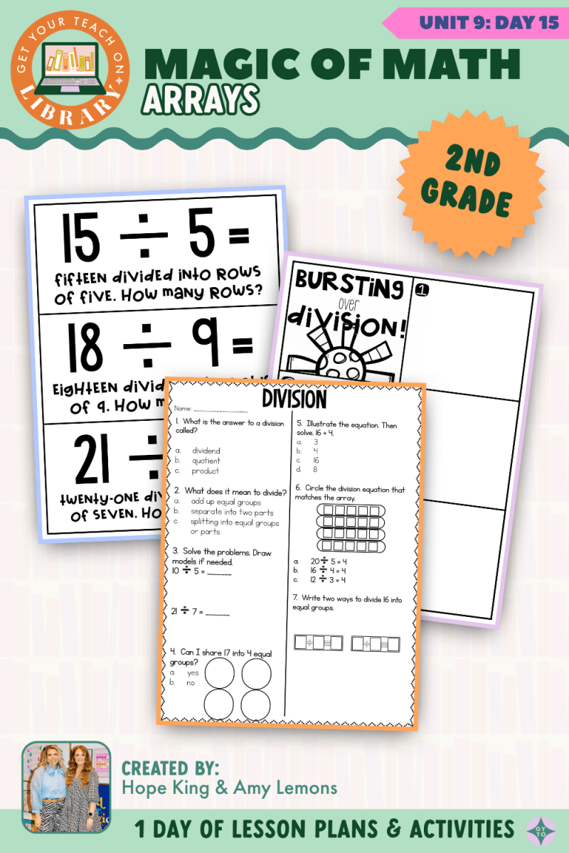 2nd Grade Magic of Math: Unit 9 Day 15 Arrays - Shop GYTO - Get Your Teach On