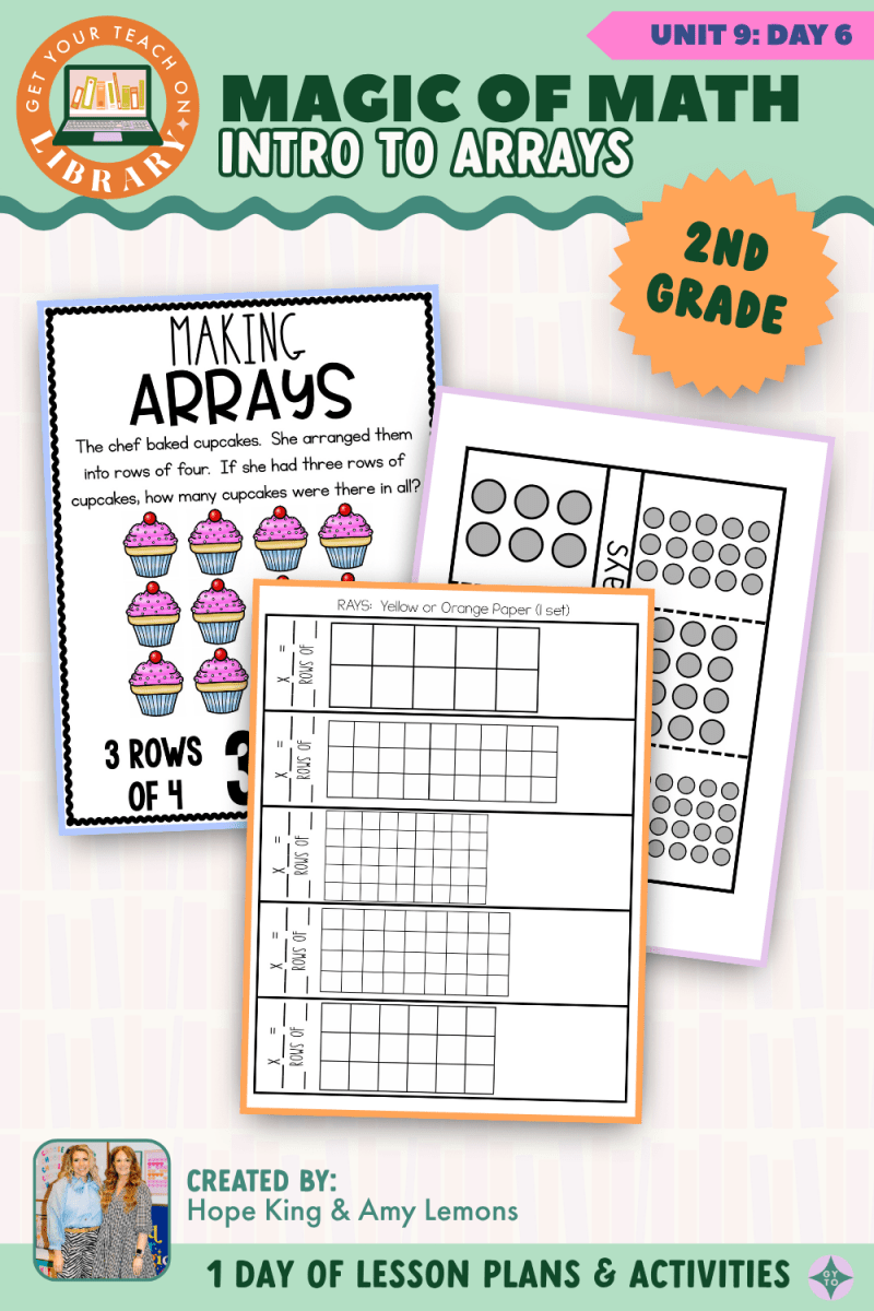 2nd Grade Magic of Math: Unit 9 Day 6 Intro to Arrays - Shop GYTO - Get Your Teach On