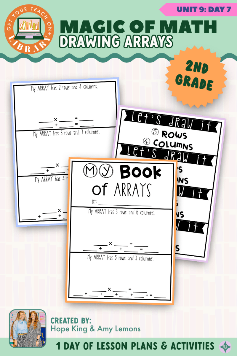 2nd Grade Magic of Math: Unit 9 Day 7 Drawing Arrays - Shop GYTO - Get Your Teach On