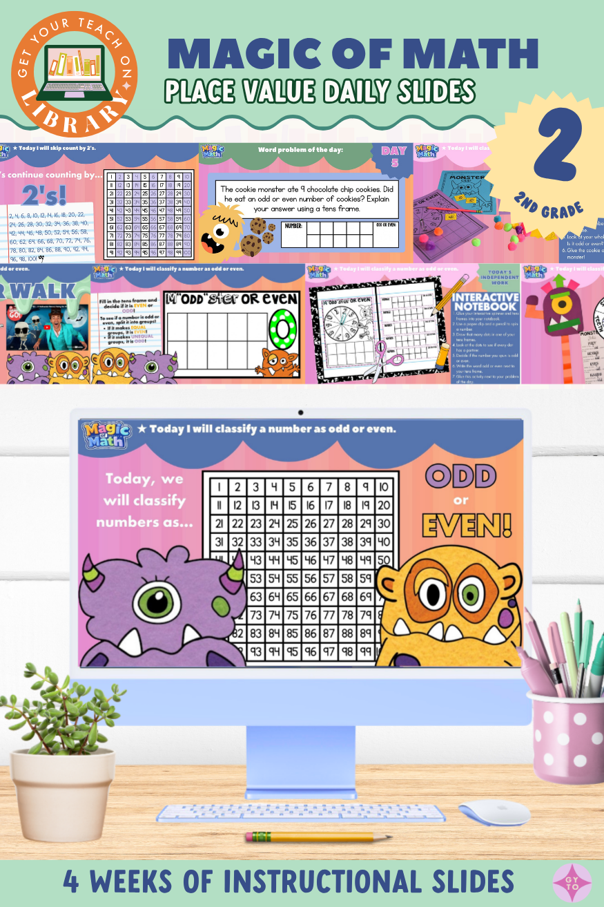 2nd Grade Magic of Math Instructional Slides: Place Value and Comparing Numbers