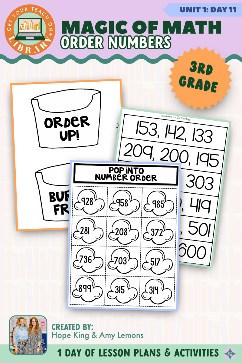 3rd Grade Magic of Math: Unit 1 Day 11 Order Numbers - Shop GYTO - Get Your Teach On