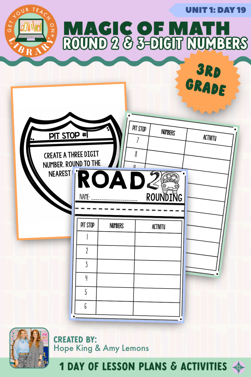 3rd Grade Magic of Math: Unit 1 Day 19 Round 2 and 3-Digit Numbers - Shop GYTO - Get Your Teach On