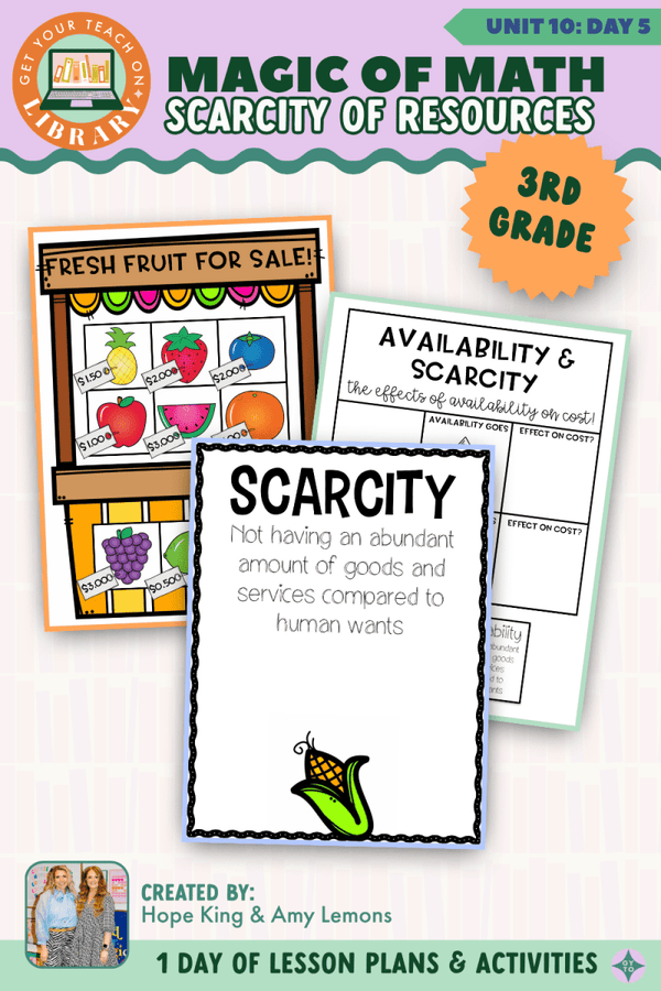 3rd Grade Magic of Math Unit 10 Day 5: Scarcity of Resources by Hope King, Amy Lemons and Get Your Teach On
