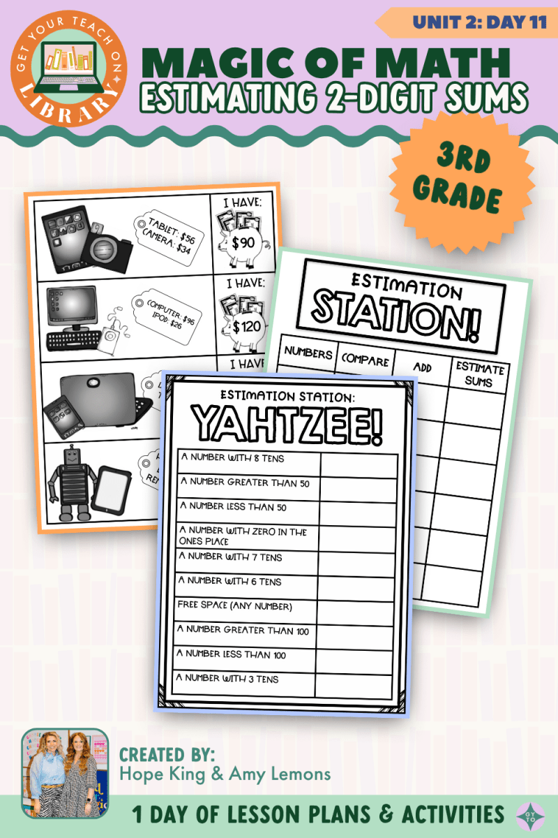 3rd Grade Magic of Math: Unit 2 Day 11 Estimating 2-Digit Sums - Shop GYTO - Get Your Teach On