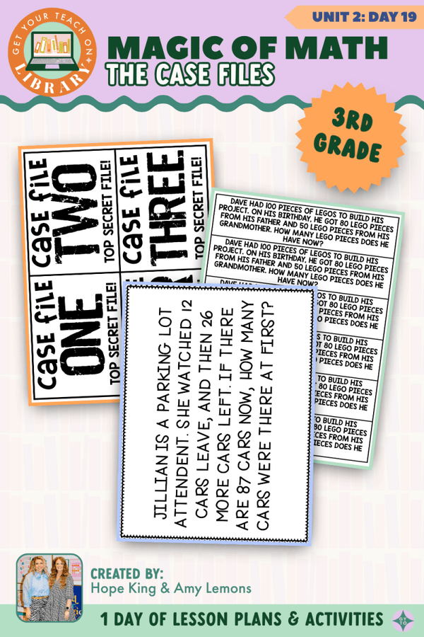 3rd Grade Magic of Math Unit 2 Day 19: The Case Files – printable math lesson by Hope King, Amy Lemons and Get Your Teach On
