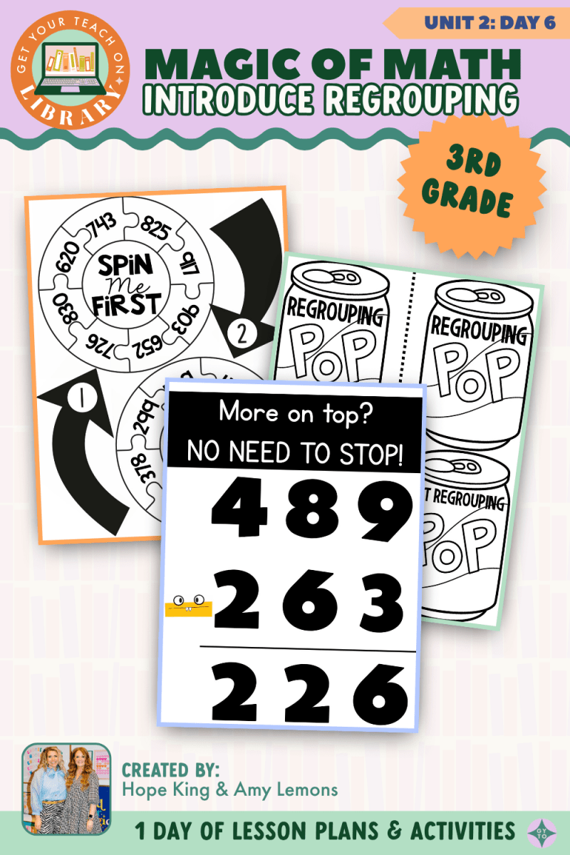 3rd Grade Magic of Math: Unit 2 Day 6 Introduce Regrouping - Shop GYTO - Get Your Teach On