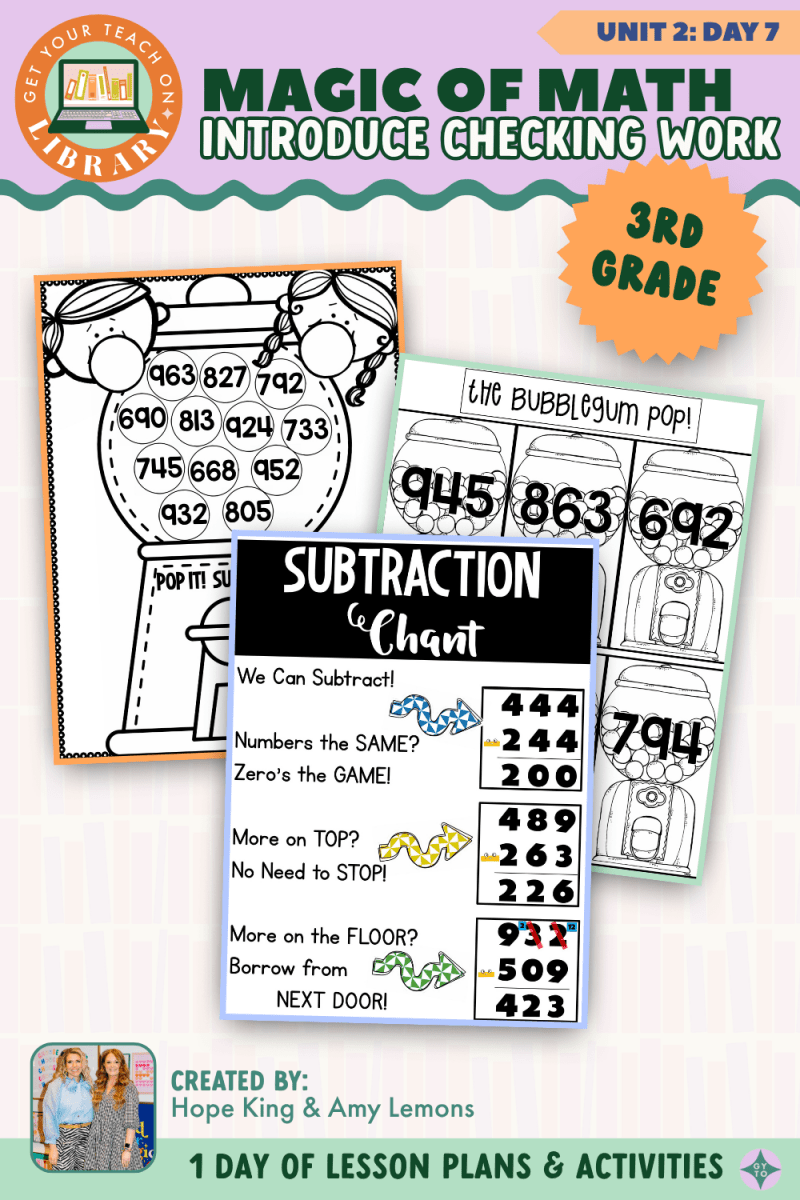 3rd Grade Magic of Math: Unit 2 Day 7 Introduce Checking Work - Shop GYTO - Get Your Teach On