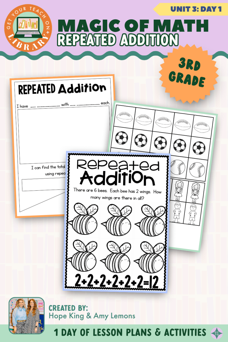 3rd Grade Magic of Math: Unit 3 Day 1 Repeated Addition - Shop GYTO - Get Your Teach On