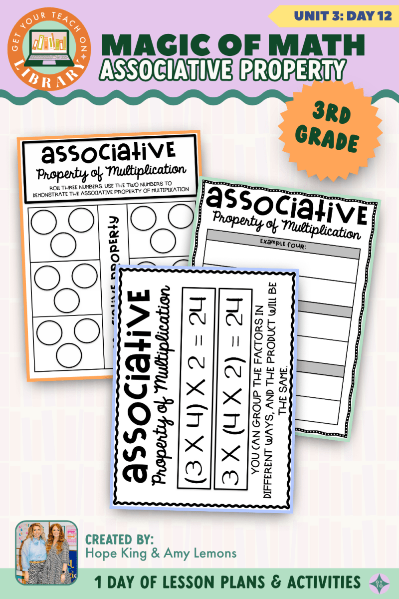 3rd Grade Magic of Math: Unit 3 Day 12 Associative Property - Shop GYTO - Get Your Teach On