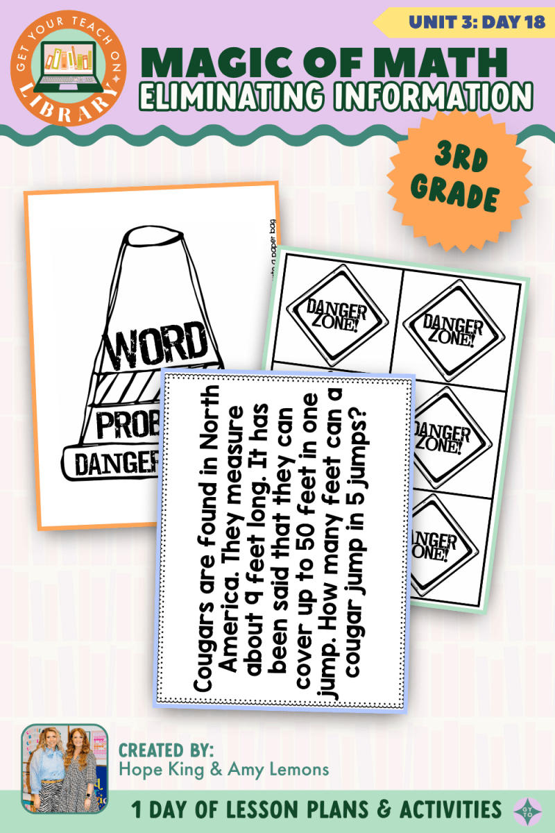 3rd Grade Magic of Math: Unit 3 Day 18 Eliminating Information - Shop GYTO - Get Your Teach On