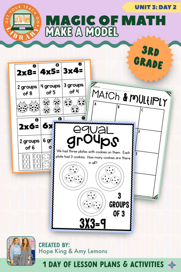 3rd Grade Magic of Math Unit 3 Day 2: Make a Model – printable math lesson by Hope King, Amy Lemons and Get Your Teach On