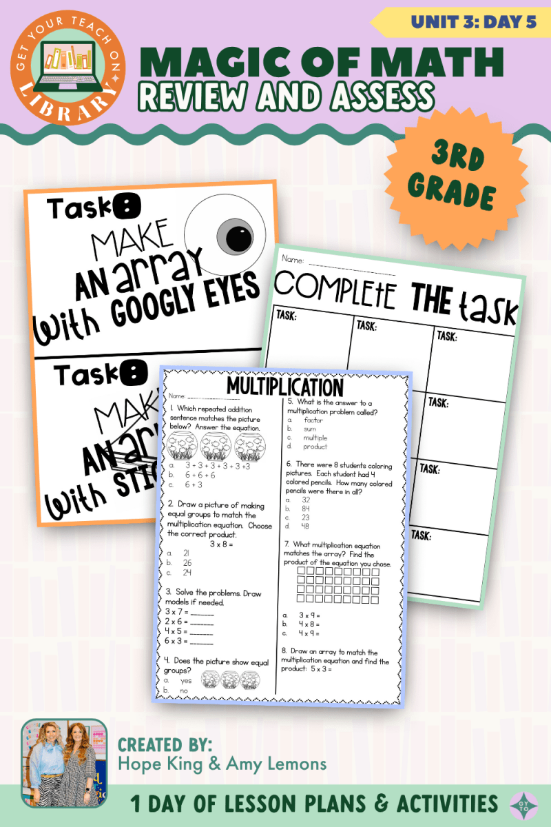 3rd Grade Magic of Math: Unit 3 Day 5 Review and Assess - Shop GYTO - Get Your Teach On