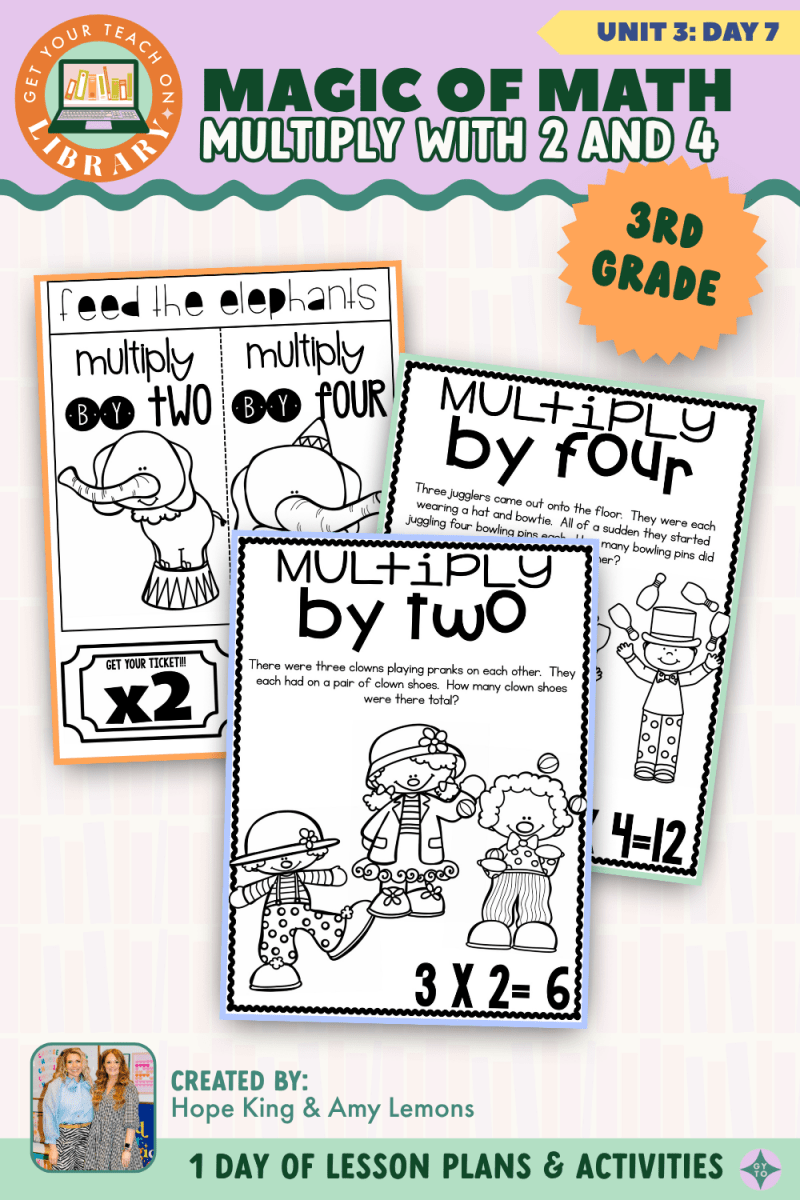 3rd Grade Magic of Math: Unit 3 Day 7 Multiply with 2 and 4 - Shop GYTO - Get Your Teach On