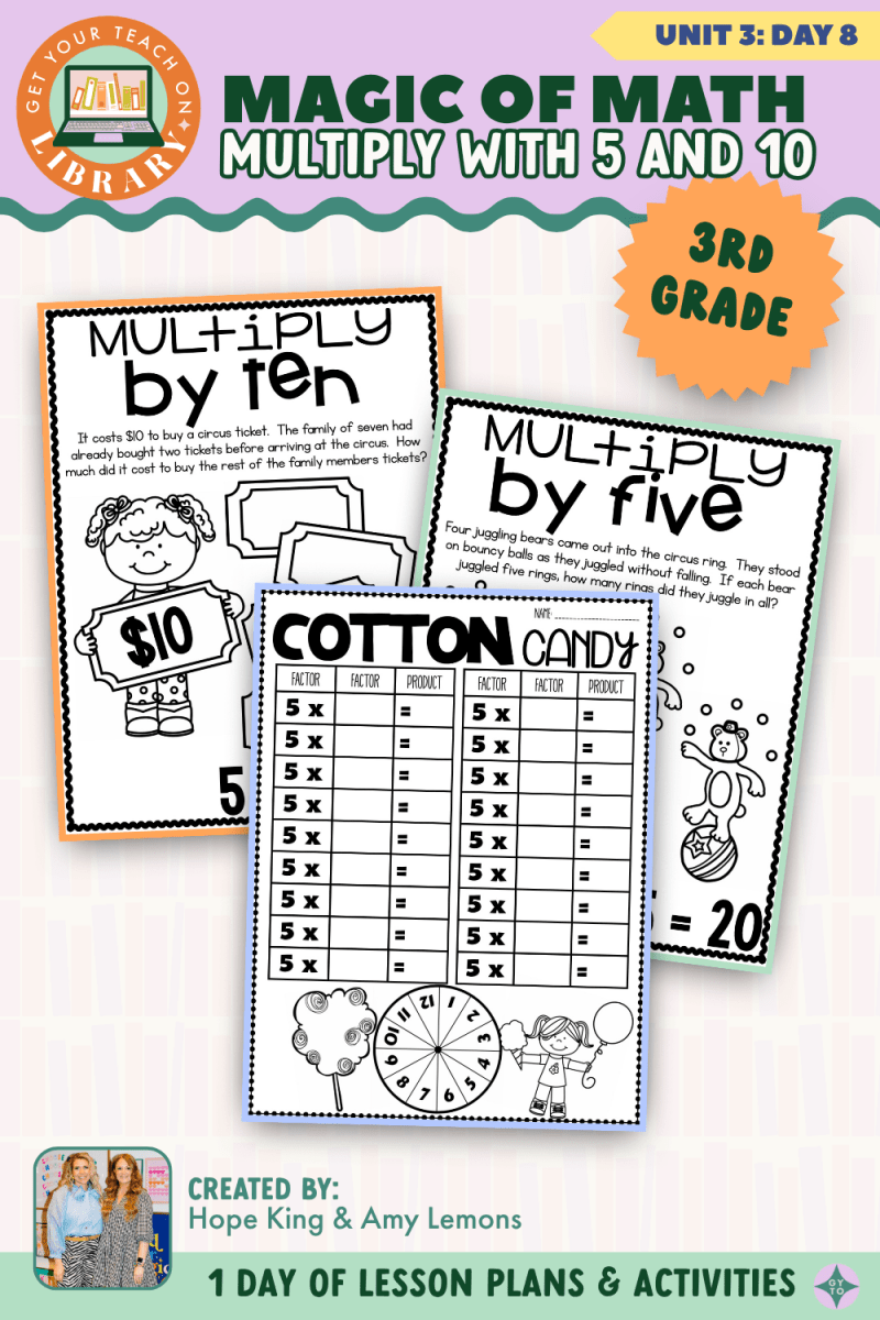 3rd Grade Magic of Math: Unit 3 Day 8 Multiply with 5 and 10 - Shop GYTO - Get Your Teach On
