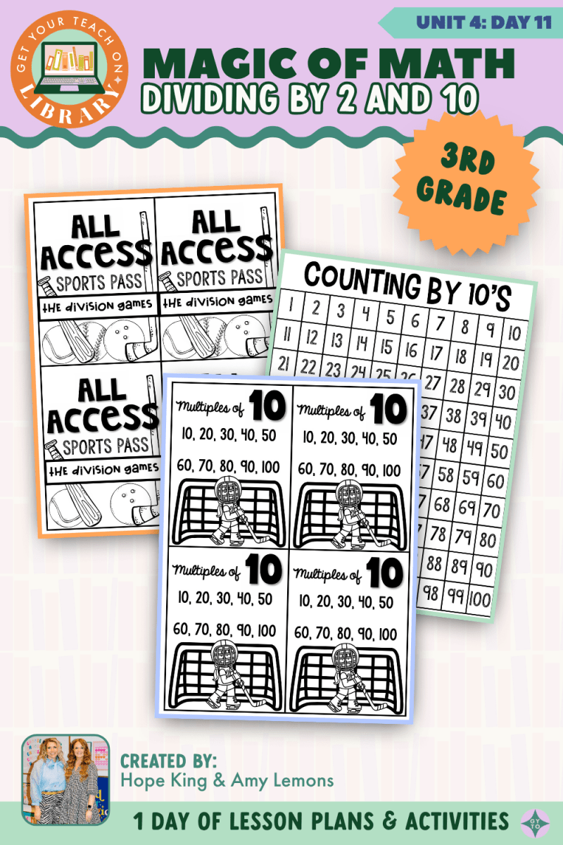 3rd Grade Magic of Math: Unit 4 Day 11 Dividing by 2 and 10 - Shop GYTO - Get Your Teach On