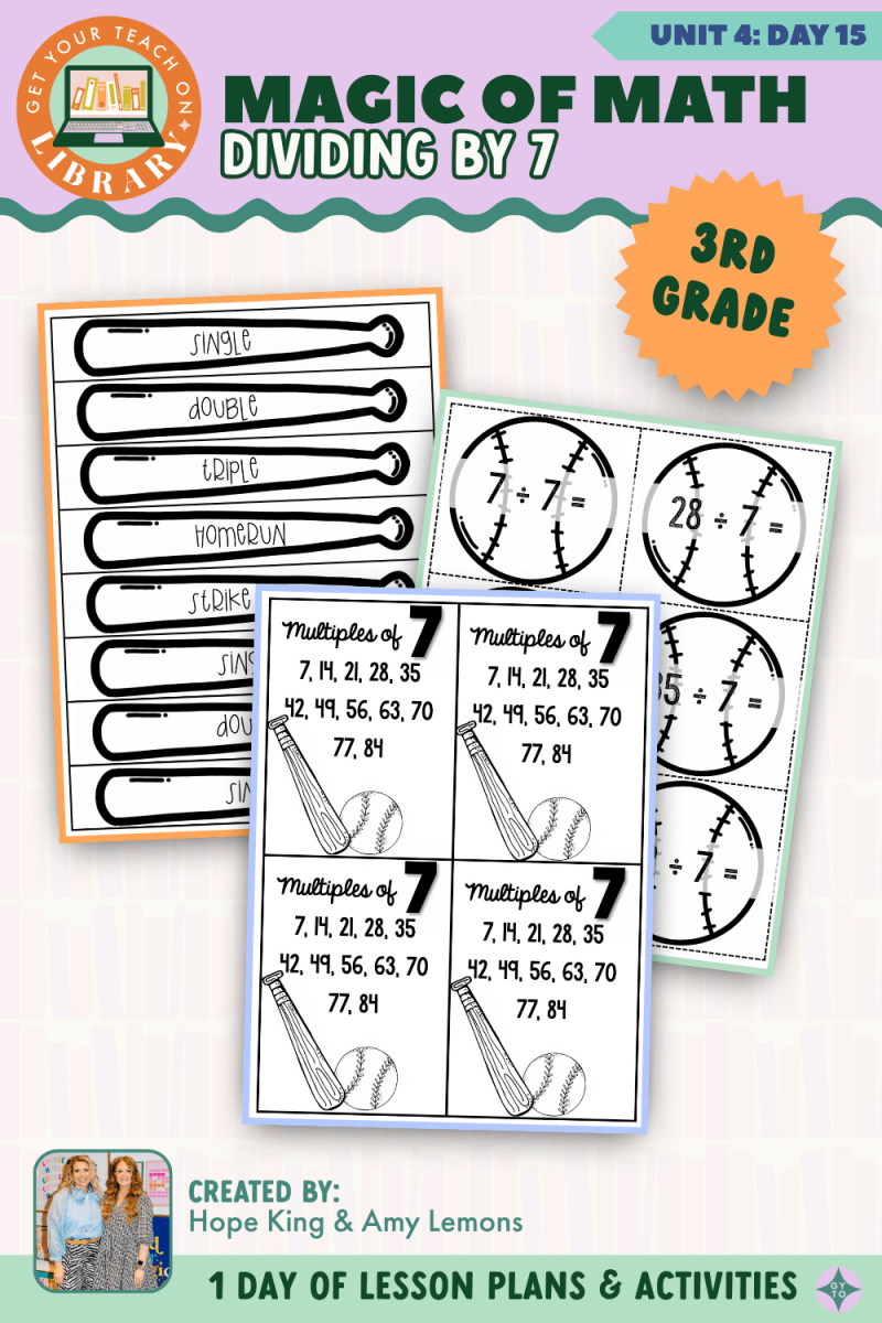 3rd Grade Magic of Math: Unit 4 Day 15 Dividing by 7 - Shop GYTO - Get Your Teach On