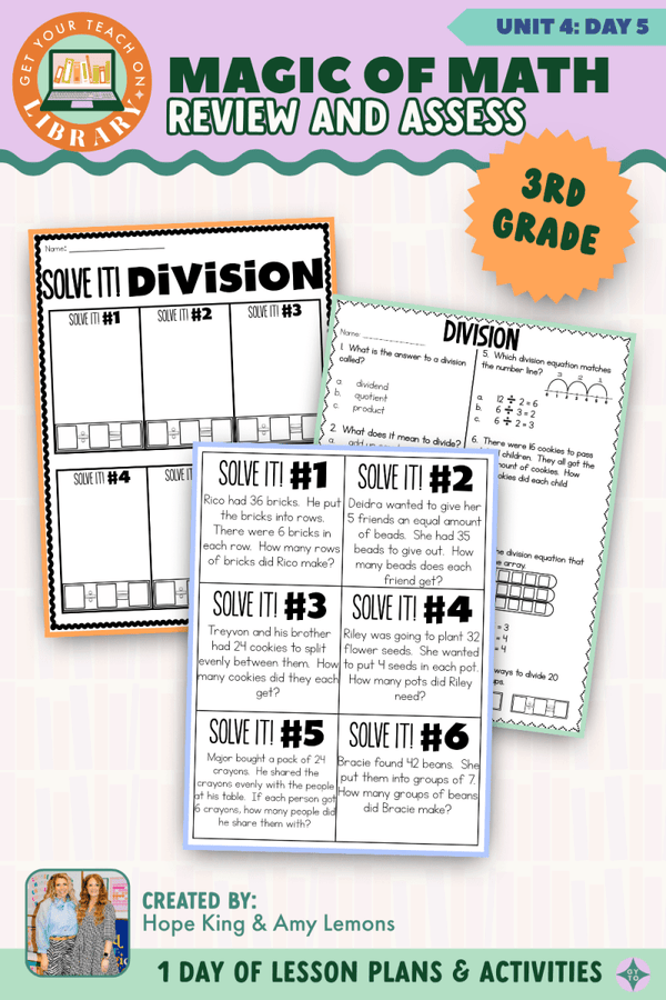 3rd Grade Magic of Math Unit 4 Day 5: Review and Assess by Hope King, Amy Lemons and Get Your Teach On
