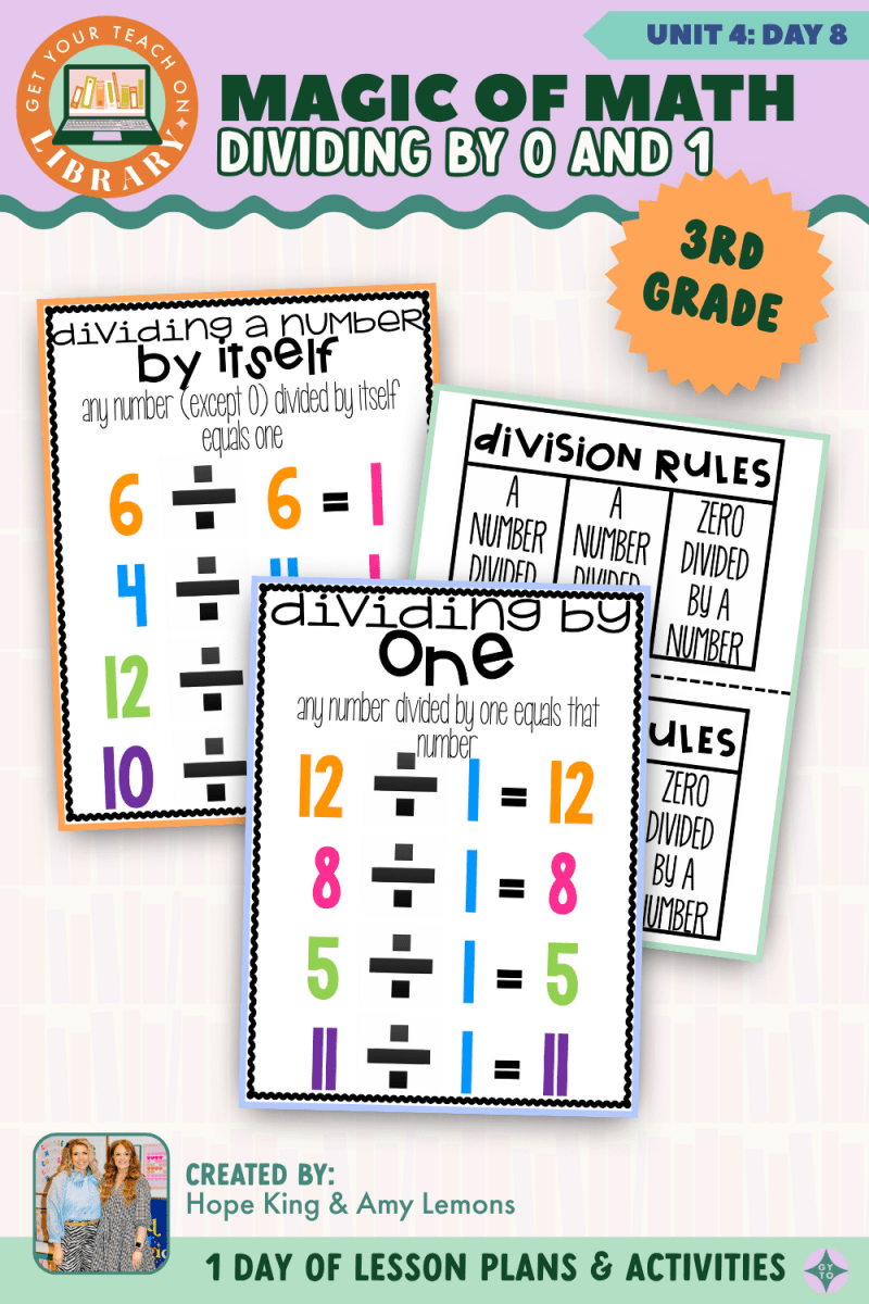 3rd Grade Magic of Math: Unit 4 Day 8 Dividing by 0 and 1 - Shop GYTO - Get Your Teach On