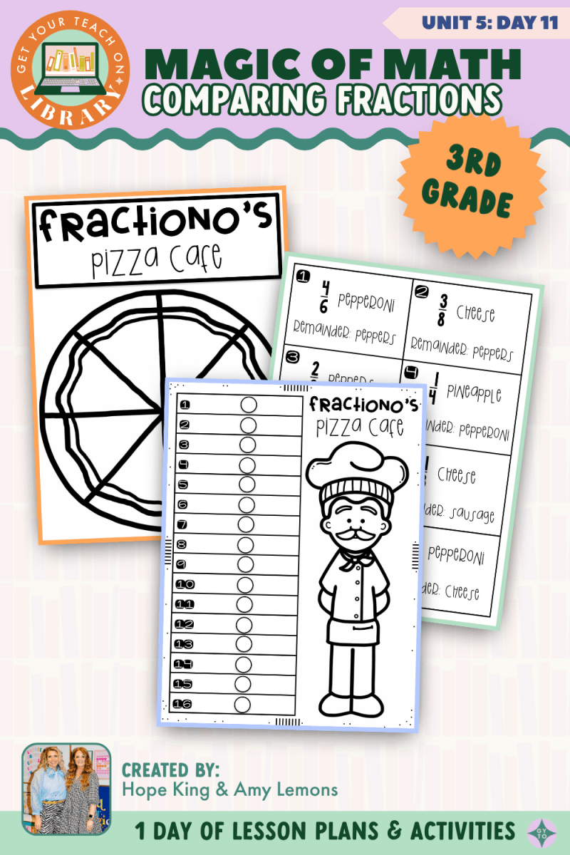 3rd Grade Magic of Math: Unit 5 Day 11 Comparing Fractions - Shop GYTO - Get Your Teach On