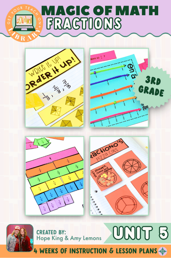 Comparing Fractions – printable math resource by Hope King, Amy Lemons and Get Your Teach On