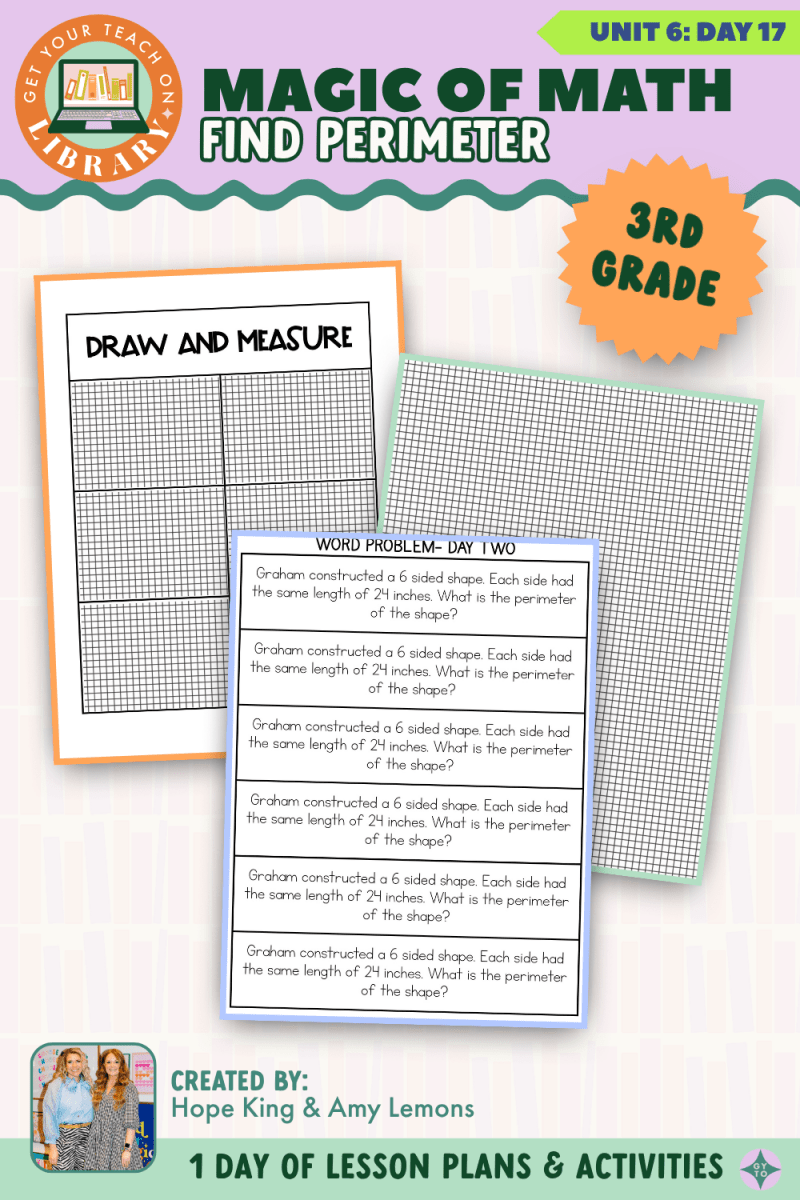 3rd Grade Magic of Math: Unit 6 Day 17 Find Perimeter - Shop GYTO - Get Your Teach On