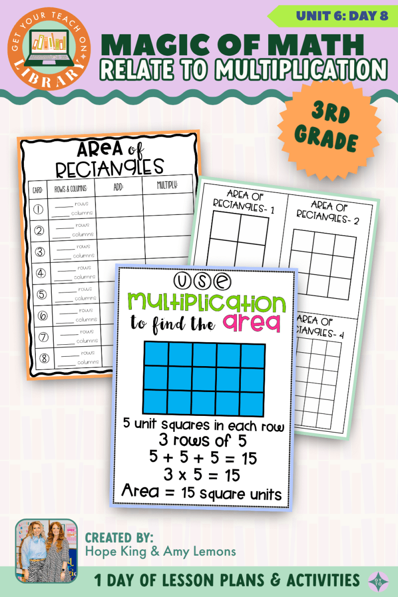3rd Grade Magic of Math: Unit 6 Day 8 Relate to Multiplication - Shop GYTO - Get Your Teach On