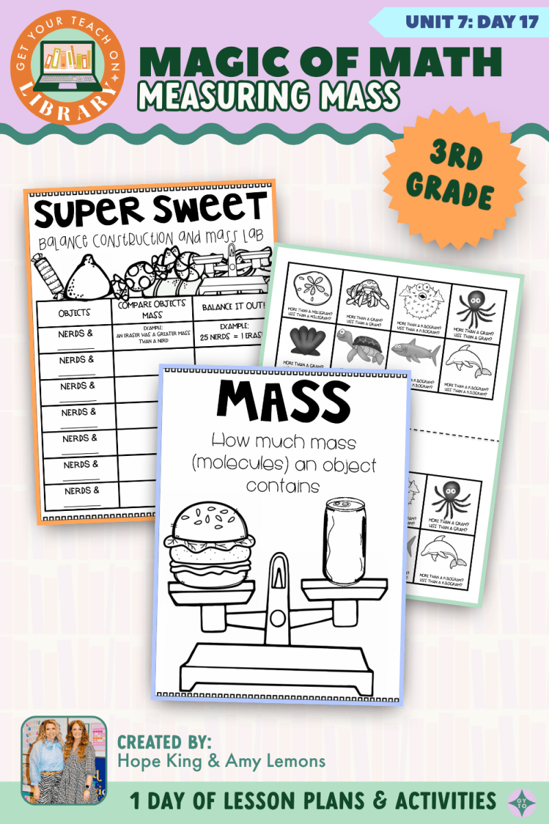 3rd Grade Magic of Math: Unit 7 Day 17 Measuring Mass - Shop GYTO - Get Your Teach On
