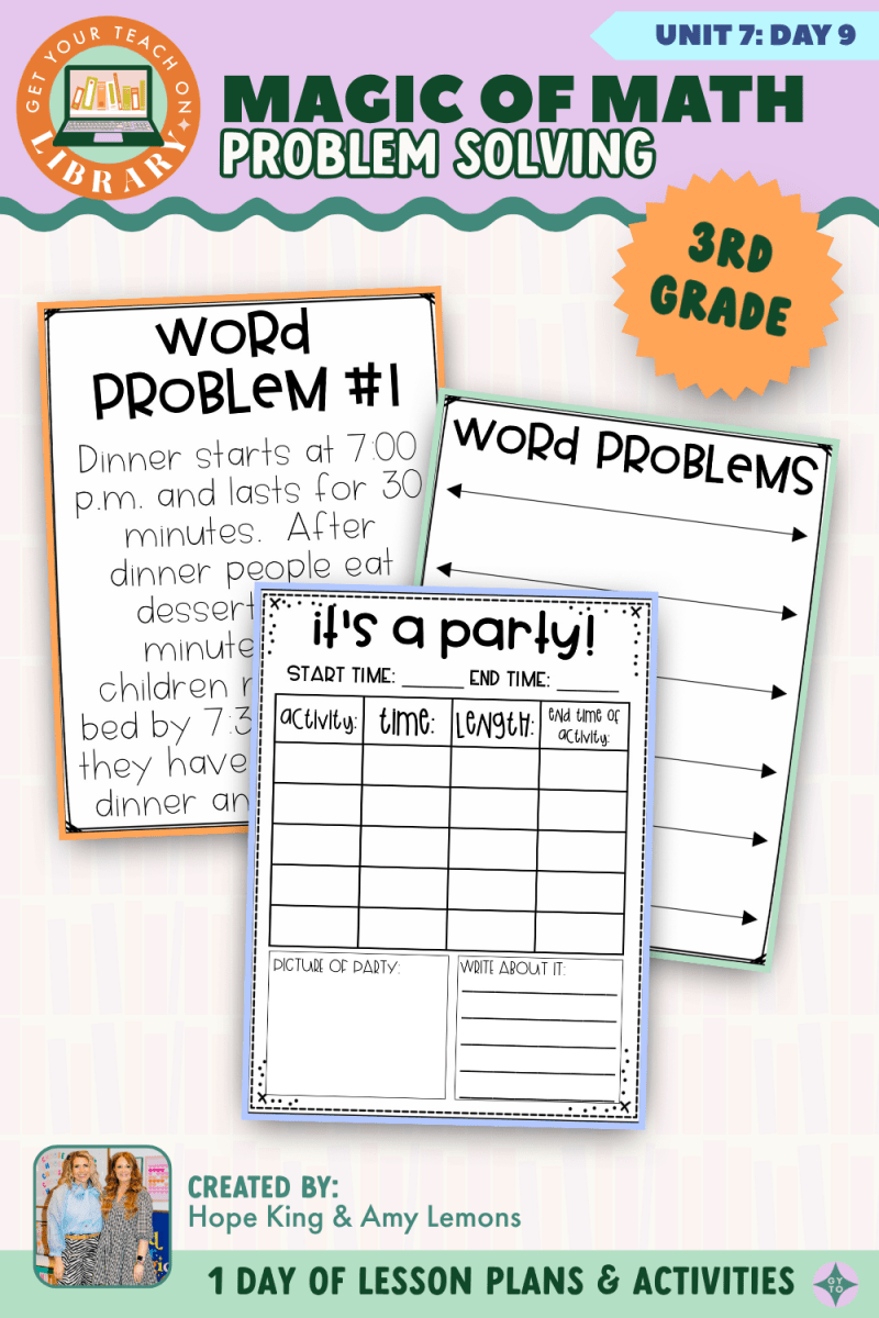 3rd Grade Magic of Math: Unit 7 Day 9 Problem Solving - Shop GYTO - Get Your Teach On