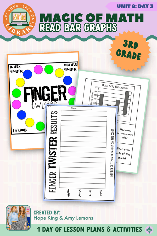 3rd Grade Magic of Math Unit 8 Day 3: Read Bar Graphs – printable math lesson by Hope King, Amy Lemons and Get Your Teach On