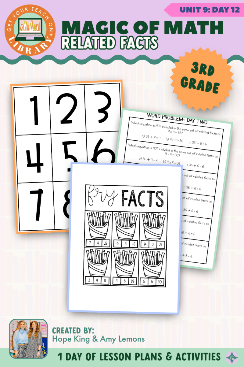 3rd Grade Magic of Math: Unit 9 Day 12 Related Facts - Shop GYTO - Get Your Teach On