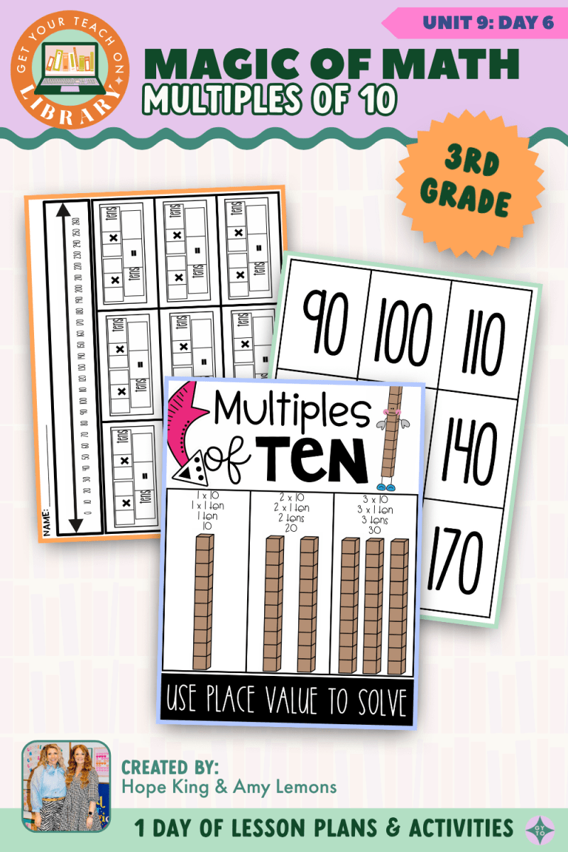 3rd Grade Magic of Math: Unit 9 Day 6 Multiples of 10 - Shop GYTO - Get Your Teach On