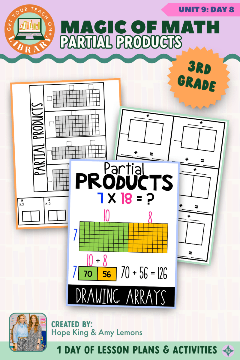 3rd Grade Magic of Math: Unit 9 Day 8 Partial Products - Shop GYTO - Get Your Teach On