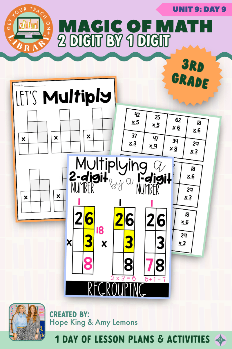 3rd Grade Magic of Math: Unit 9 Day 9 2-Digit by 1-Digit - Shop GYTO - Get Your Teach On