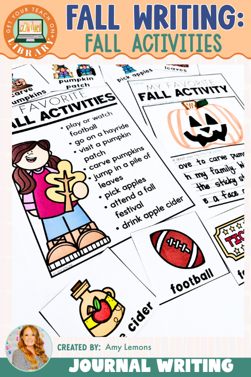 Fall Writing Activities | Fall Favorites Journal Writing