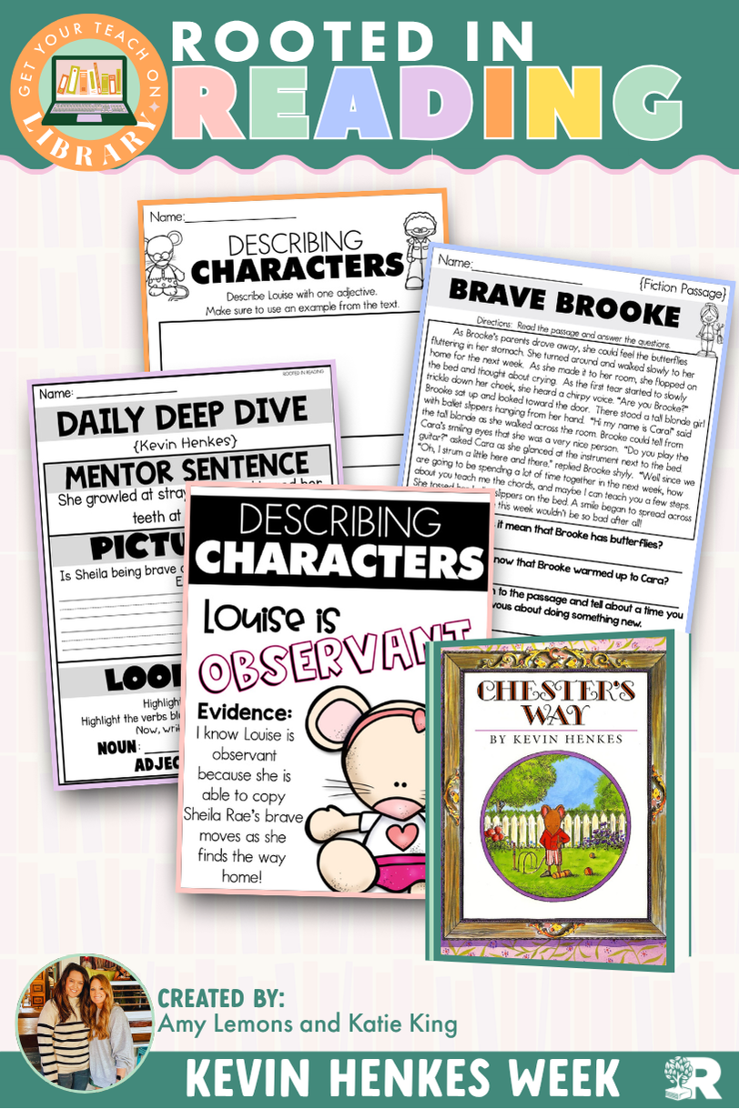 Rooted in Reading: Sheila Rae the Brave and Chester's Way | Reading Comprehension Activities for Character Traits and Comparing Texts