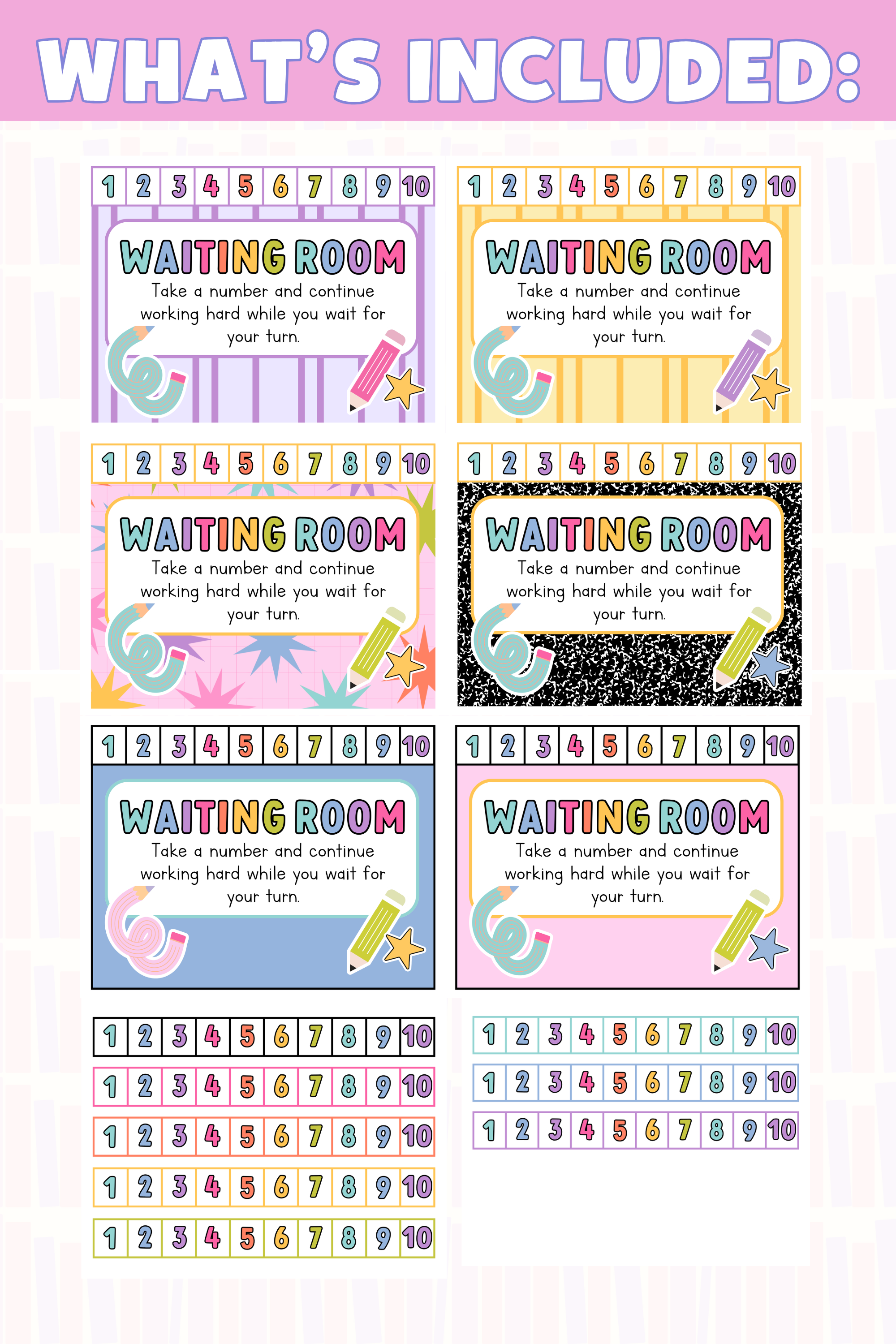 GYTO Classroom Decor: Waiting Room System | Classroom Management Tool | Bright Classroom Decor