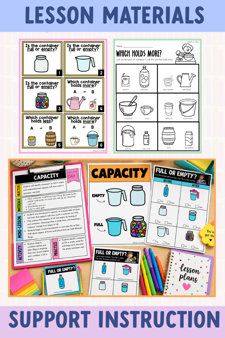 Kindergarten Magic of Math: Measuring Length and Height, Measuring Weight, and Capacity