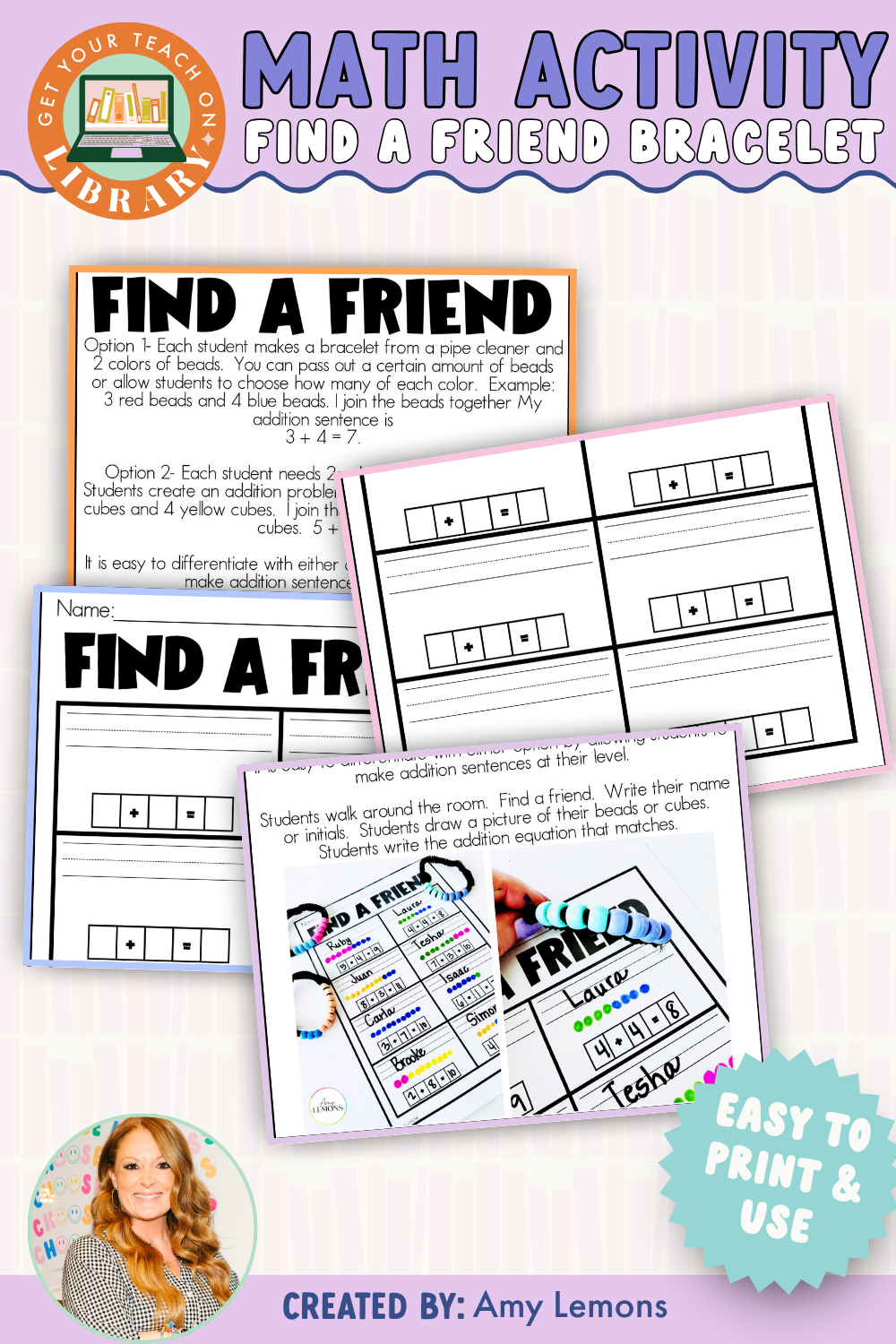 Back to School Math Activity: Math Tool Exploration