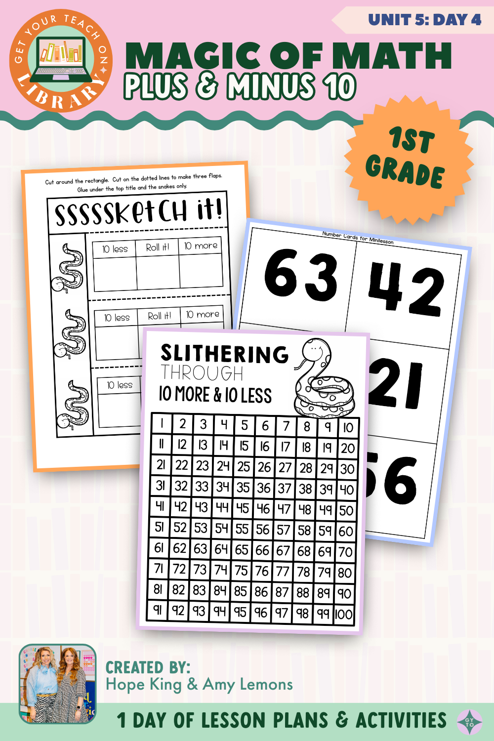 1st Grade Magic of Math: Unit 5 Day 4 Plus and Minus 10