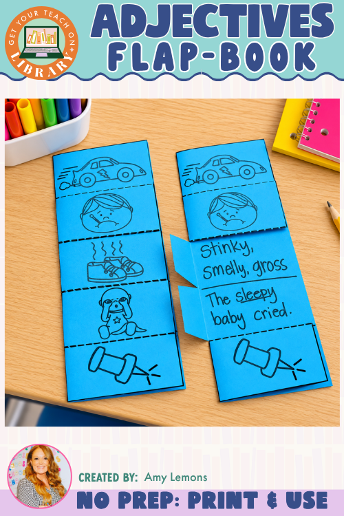 Adjectives Flip Book | Describing Words & Sentence Writing Activity