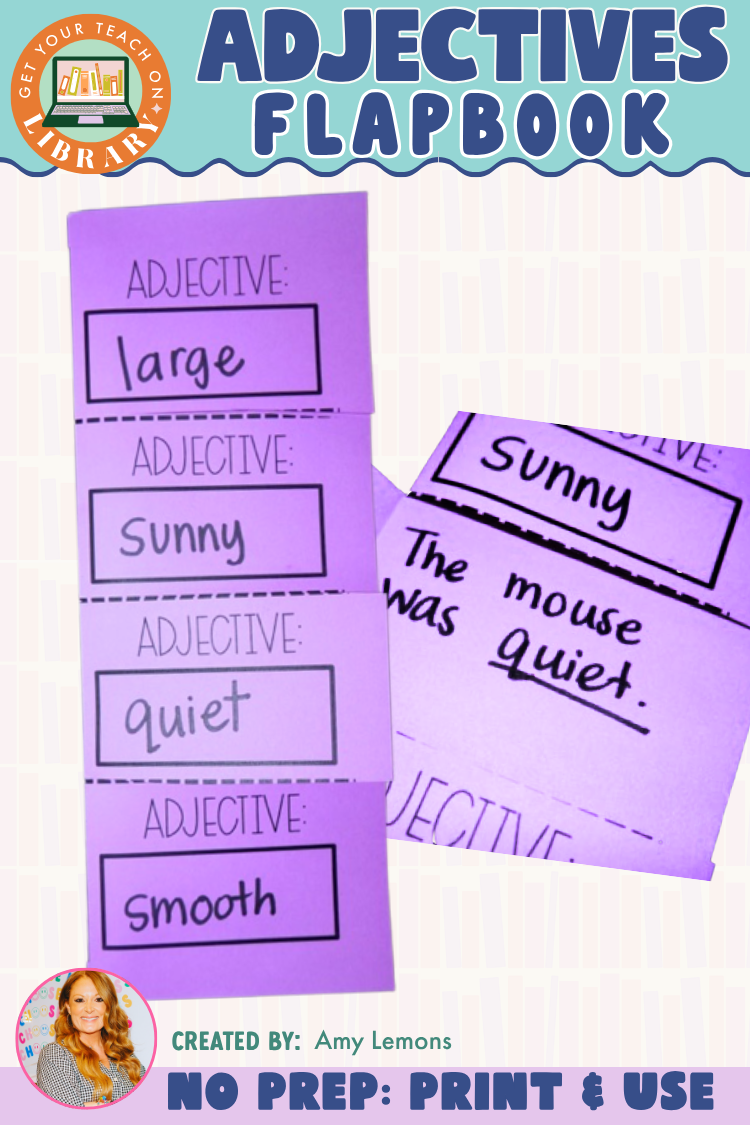 Adjectives Flapbook | Describing Words Writing and Drawing Activity