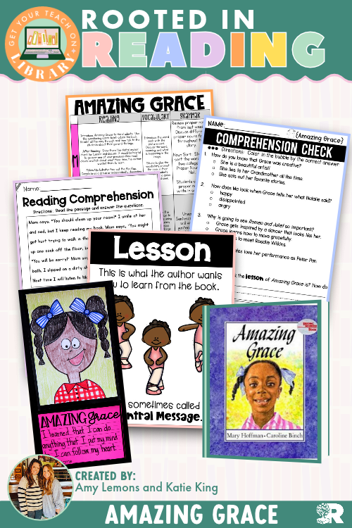 Rooted in Reading: Amazing Grace Read Aloud Activities | Reading Comprehension for Lesson and Theme