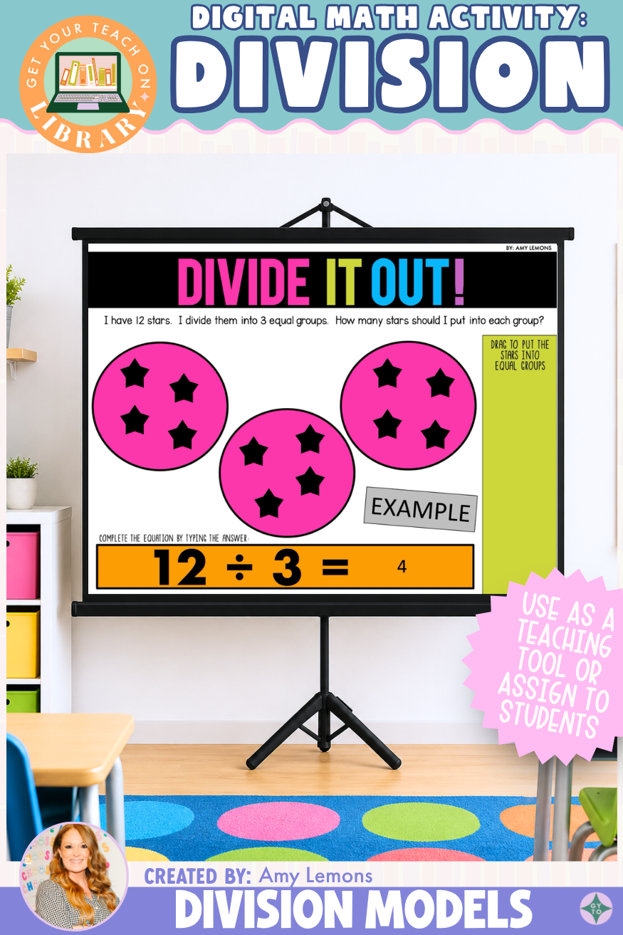 Divide it Out with Division Models | Digital Division Math Activity