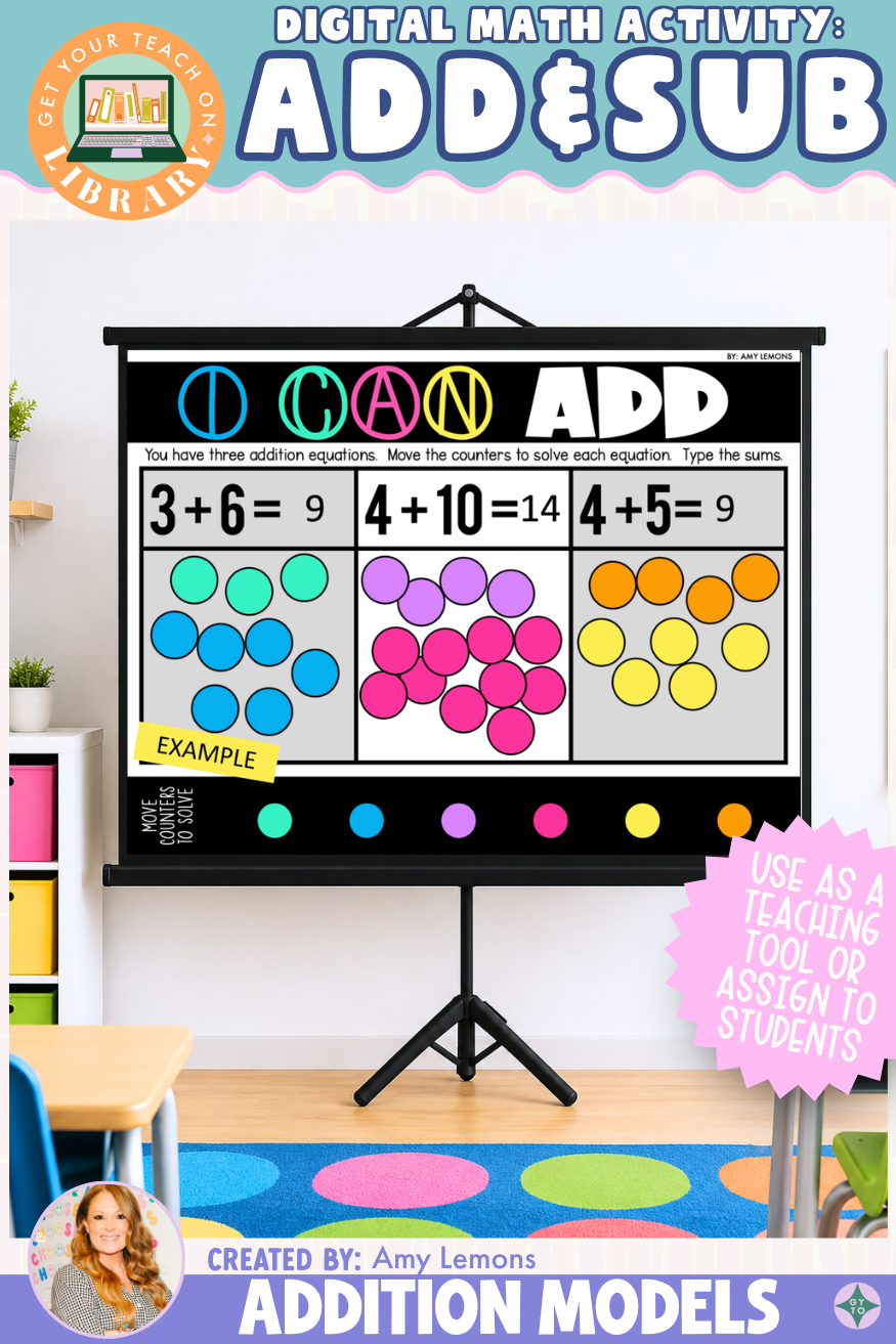 Addition Models | Digital Addition and Subtraction Math Activity