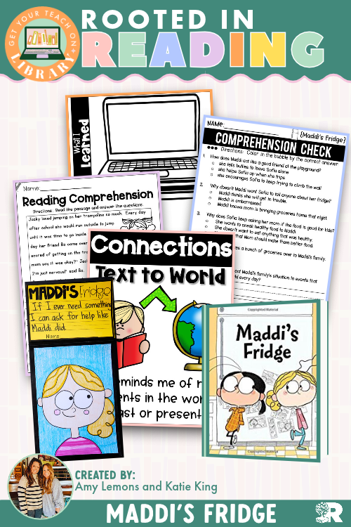 Rooted in Reading: Maddi's Fridge Read Aloud Activities | Reading Comprehension for Text-to-World Connections