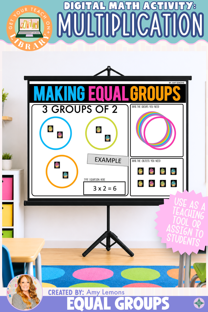 Make Equal Groups with Multiplication Models | Digital Multiplication Math Activity