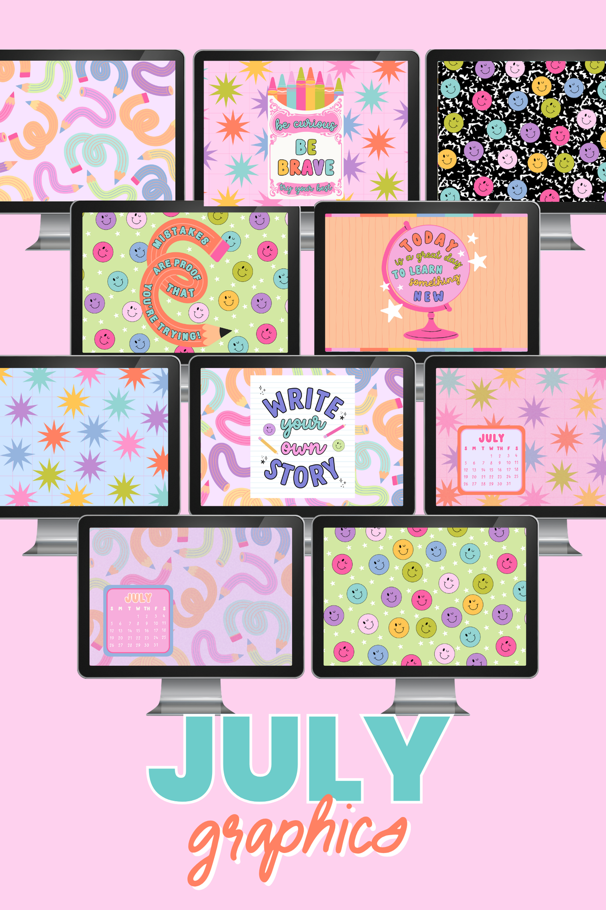 July Classroom Graphics Collection (2026)