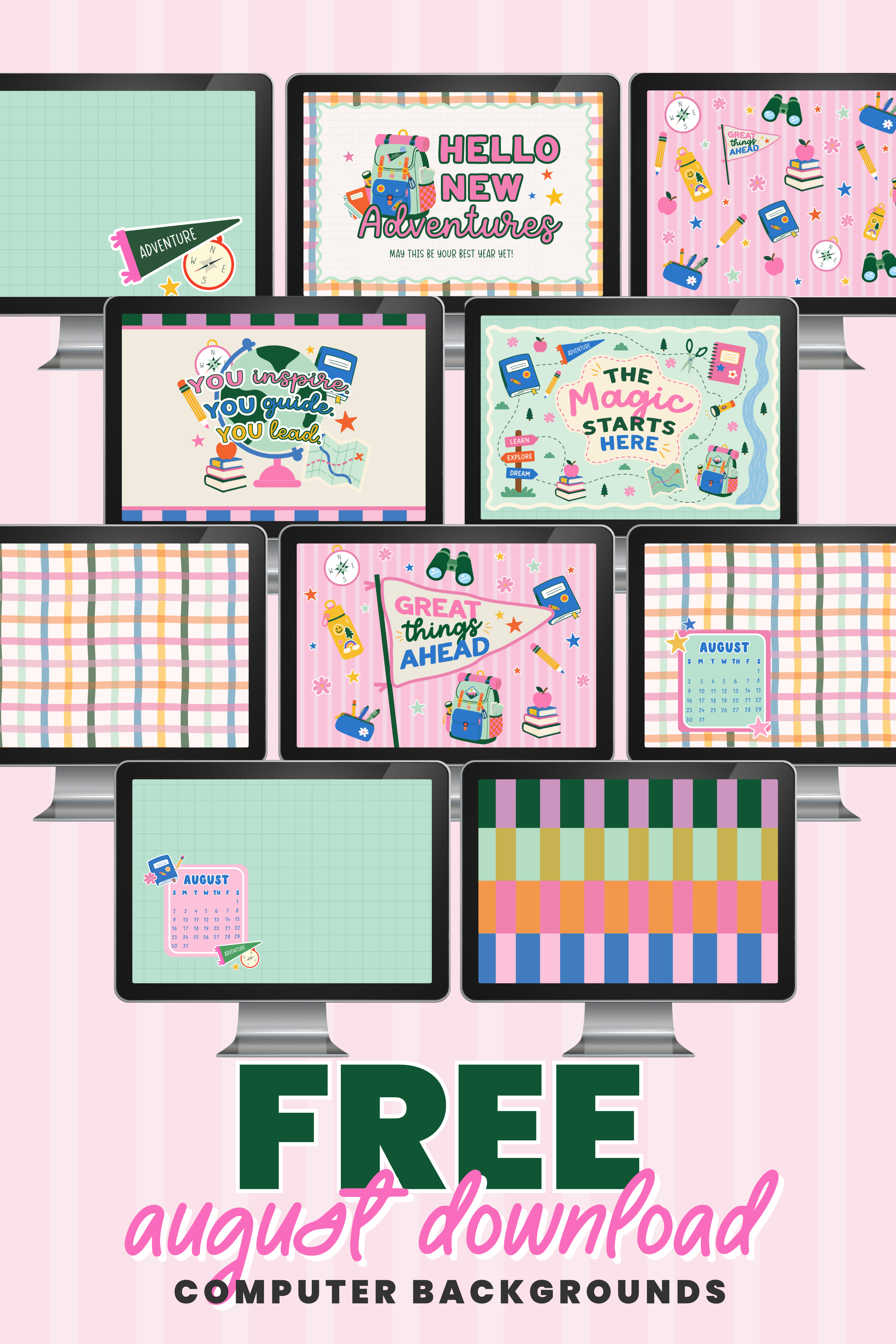 August Classroom Graphics Collection (2026)