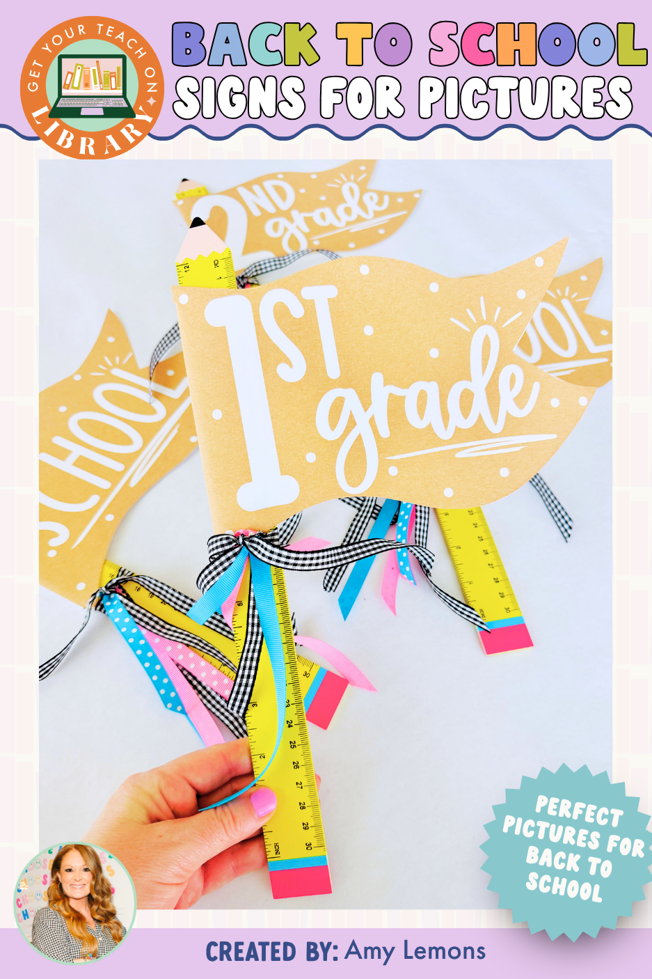 First Day of School Pennant Signs | Printable Photo Props | Pre-K–12th Grade