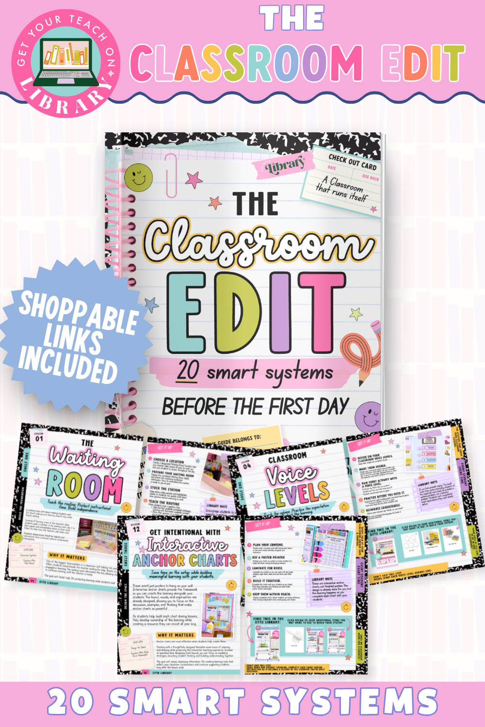 FREE The Classroom Edit | 20 Smart Systems for The First Day of School
